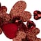 19" Red Heart Shaped Glittered Valentine's Day Wreath